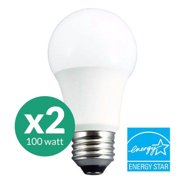 100w equivalent A21 Light Bulb 2-pack